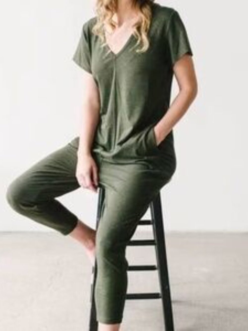 Smash + Tess Olive Green Jumpsuit